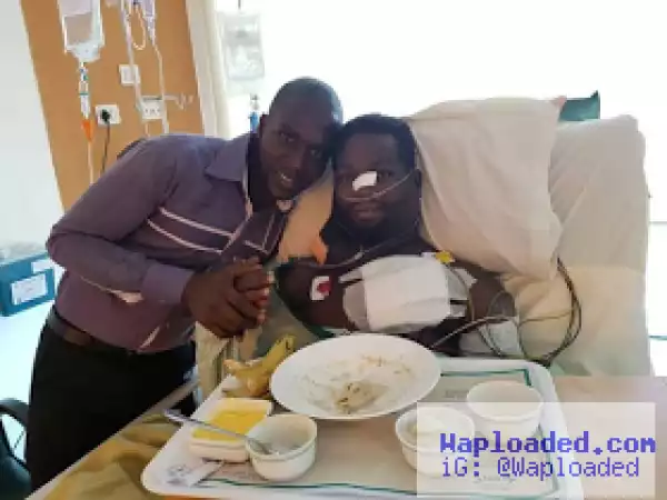 Photos: Cancer patient Paul Arisa is receiving treatment at an Indian hospital
